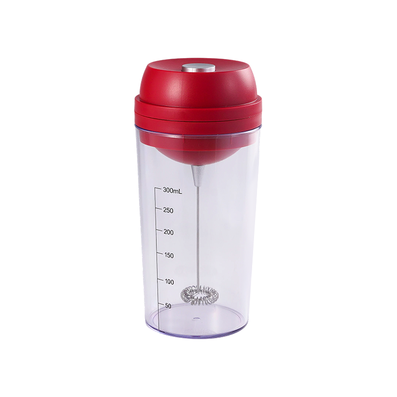 USB Electric Egg Beater Milk Frother na may Measuring Cup