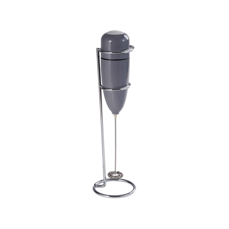 Handheld na pinapagana ng baterya na milk frother na may bote